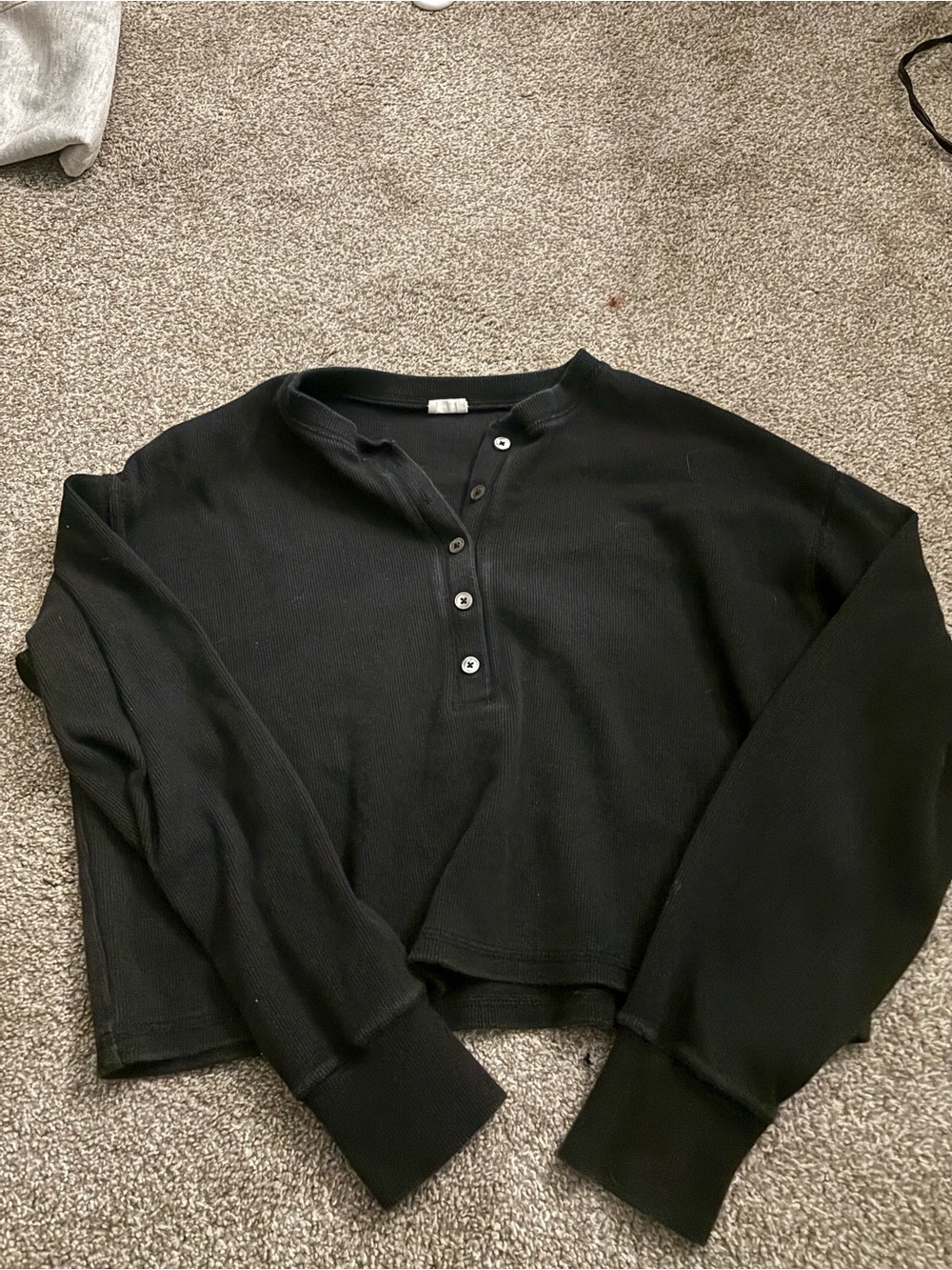 Wilfred Black half button down long sleeve
